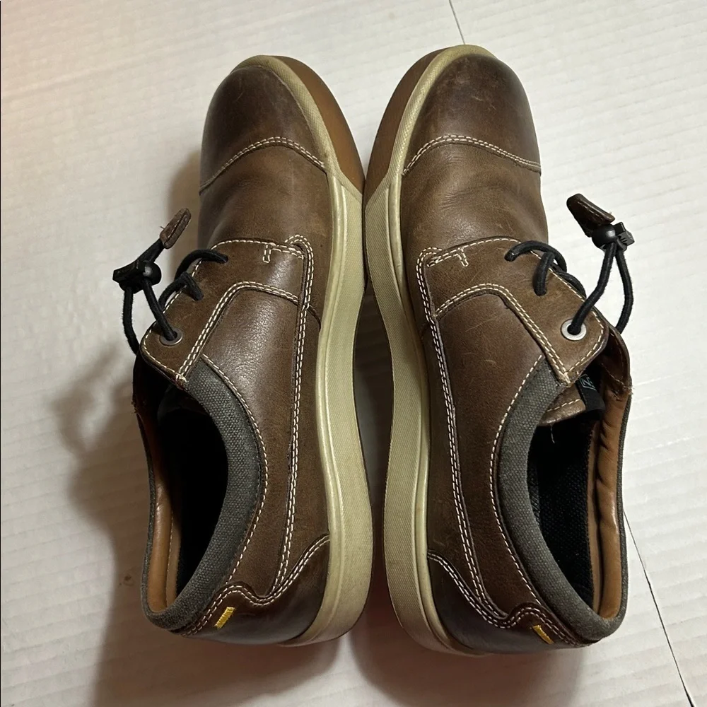 KEEN GLENHAVAN LEATHER OXFORD SHOES MENS BROWN SZ 8